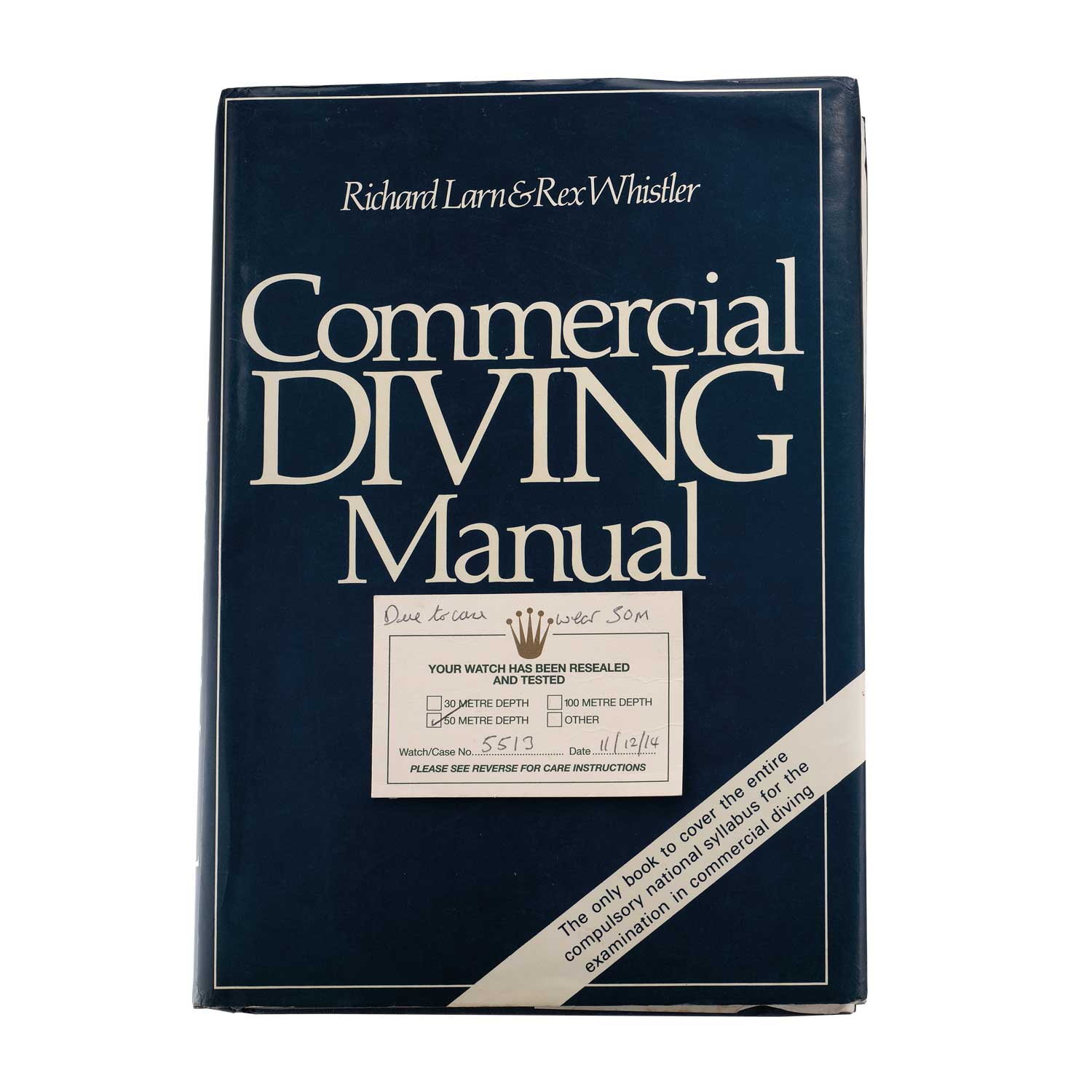 Whistler’s “Commercial Diving Manual” became the standard textbook for commercial diving training in the UK which is still in use today and is in its third edition.