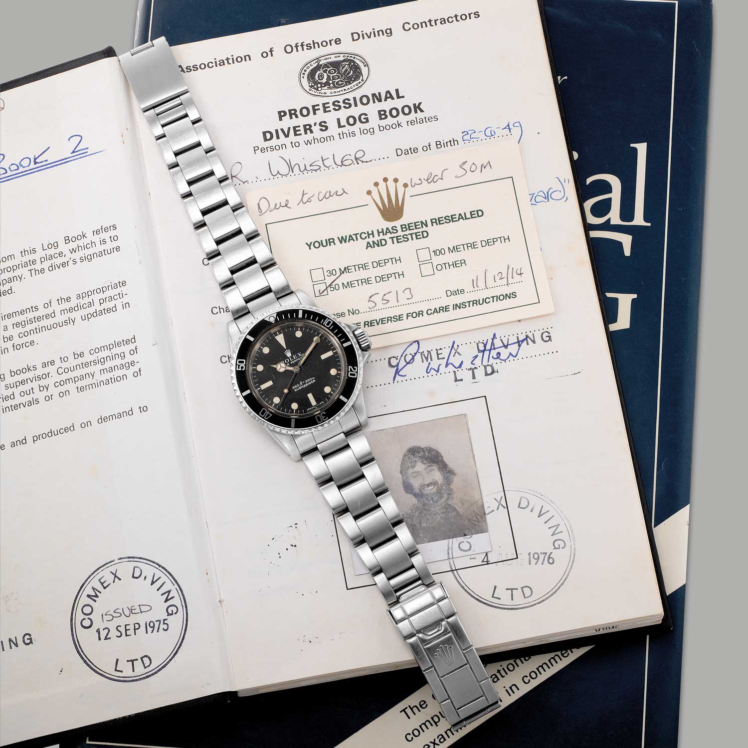 Diving Rex - An Original Owner of the Rolex Comex coming up for auction at Phillips Hong Kong Watch Sale XII