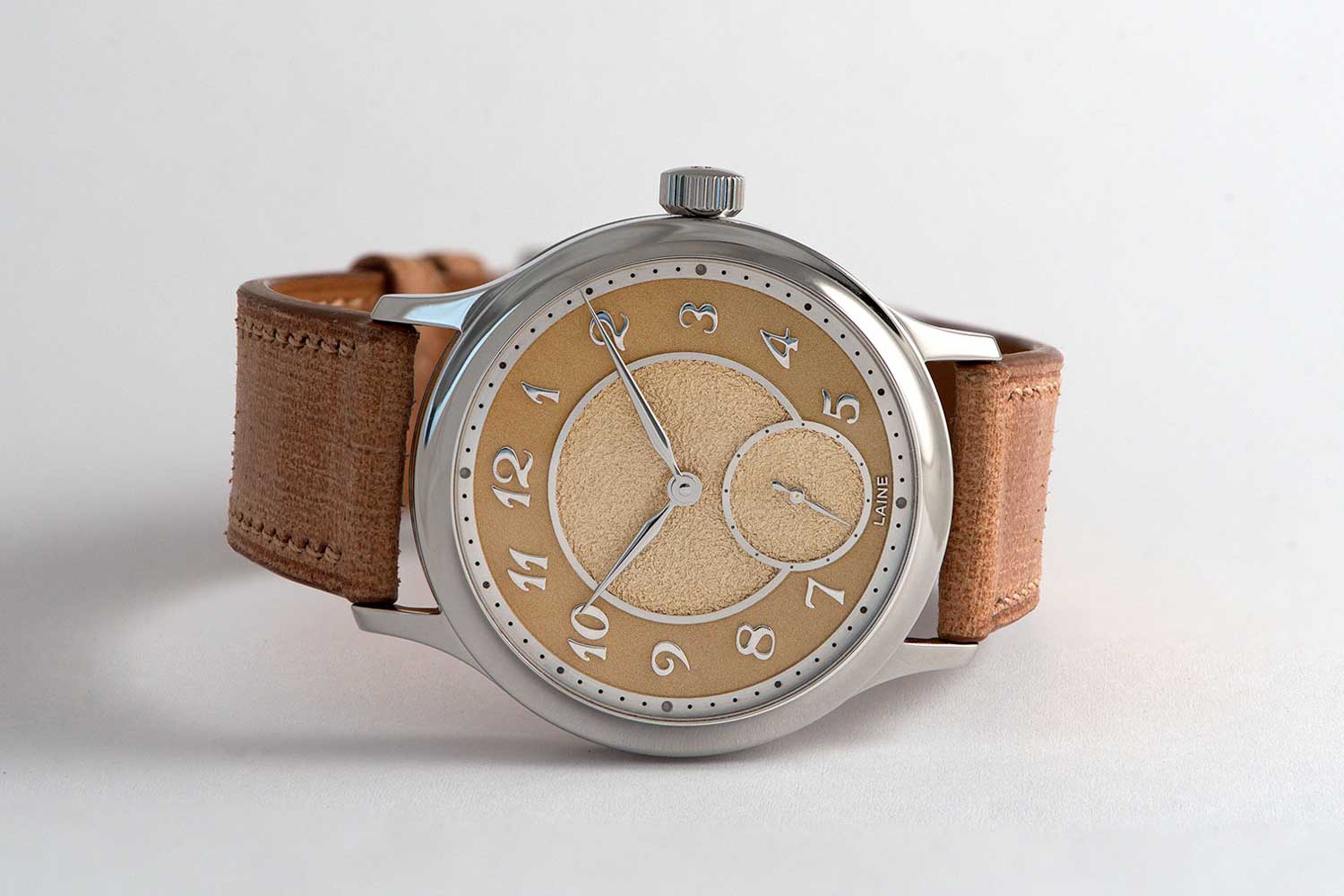 The Laine V38 based on the Vaucher 5401 micro-rotor automatic movement.