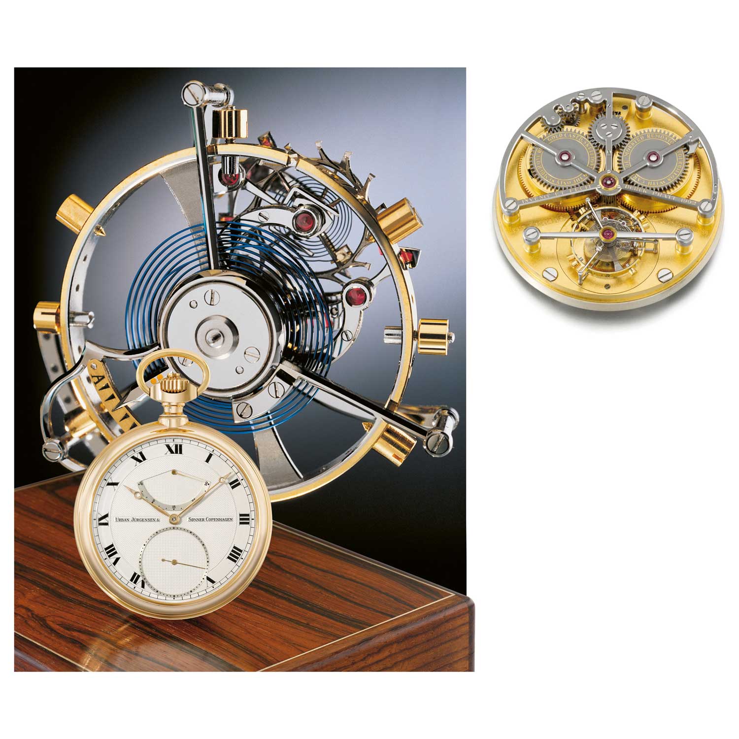 An Urban Jürgensen & Sønner tourbillon pocket watch with Pratt’s signature carriage-mounted remontoir (Image: Christie's)