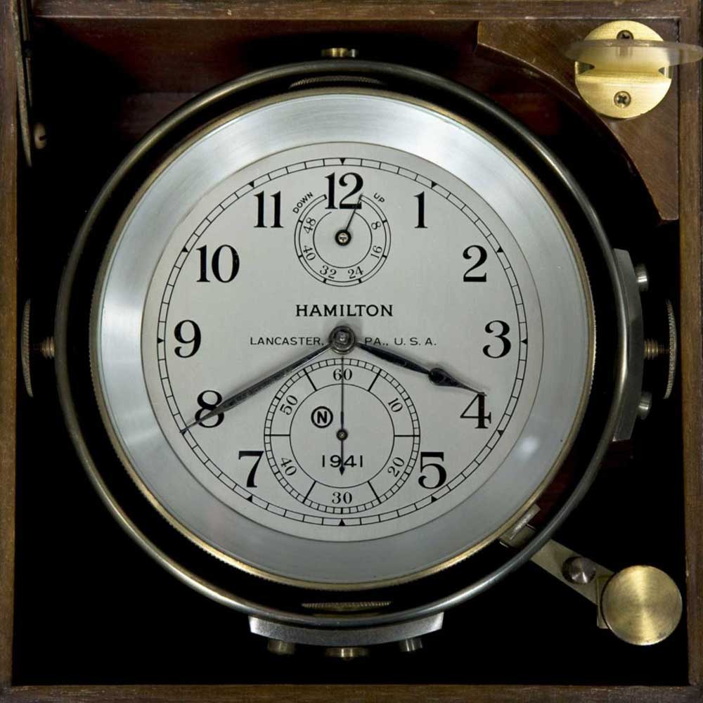 Hamilton Marine Chronometer displayed at the Smithsonian Institution in Washington, D.C. (Image: www.airandspace.si.edu)