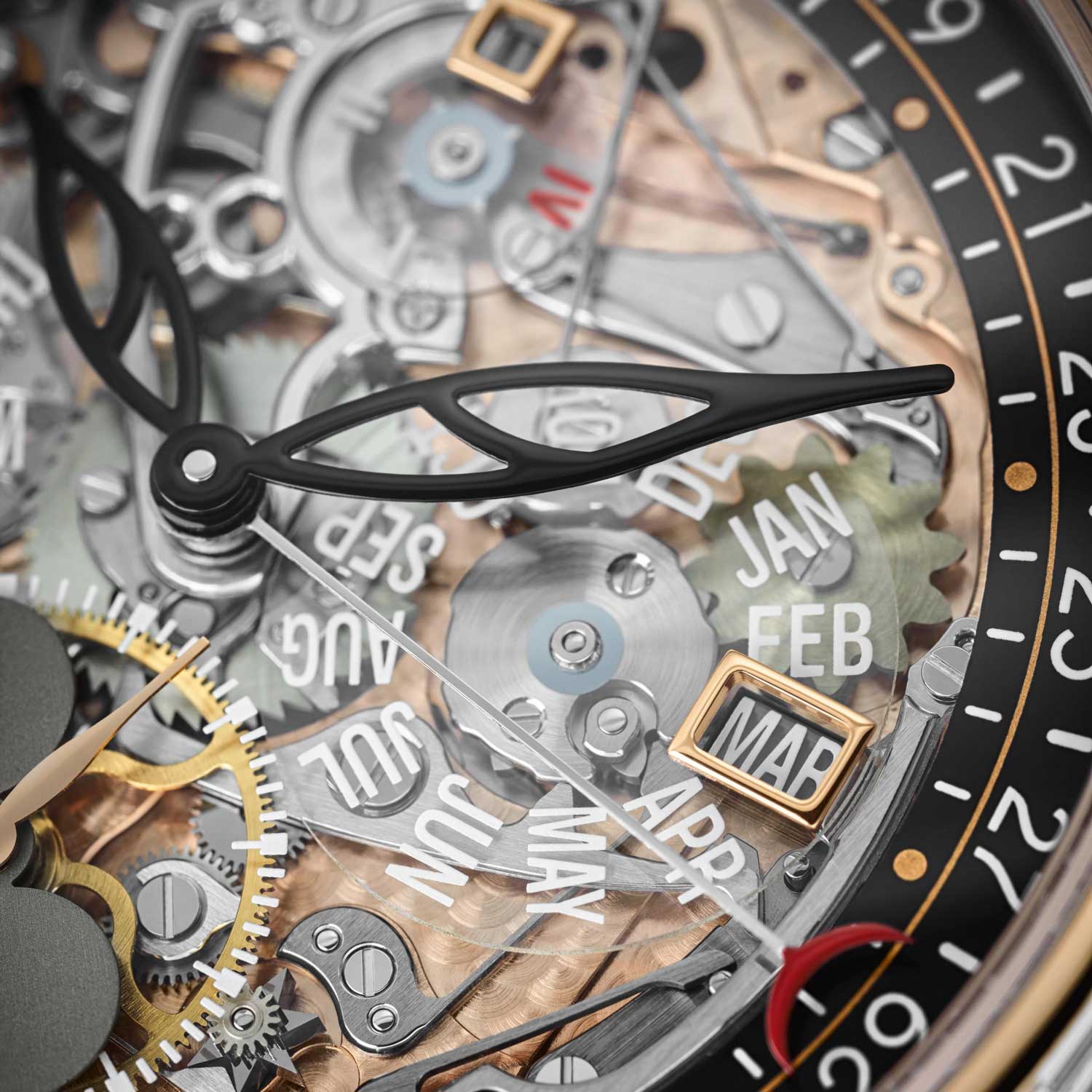 The retrograde perpetual calendar complication is a miracle of both engineering and transparency.