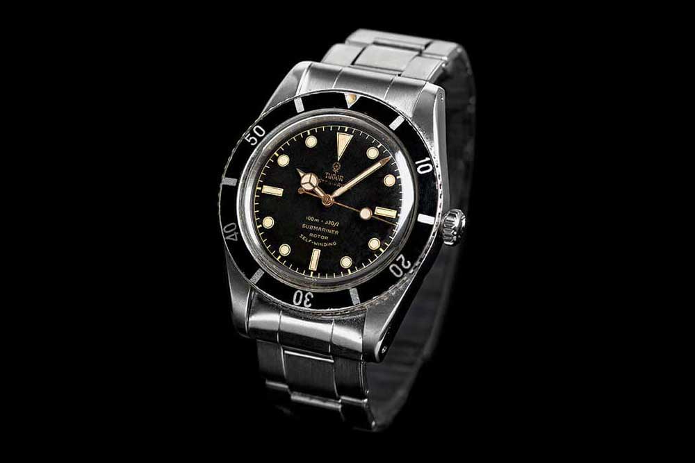 The first Tudor Submariner was the ref. 7922, which in terms of case and dial iconography was very similar to the Rolex ref. 6538 of that era. (Image © Tudor)