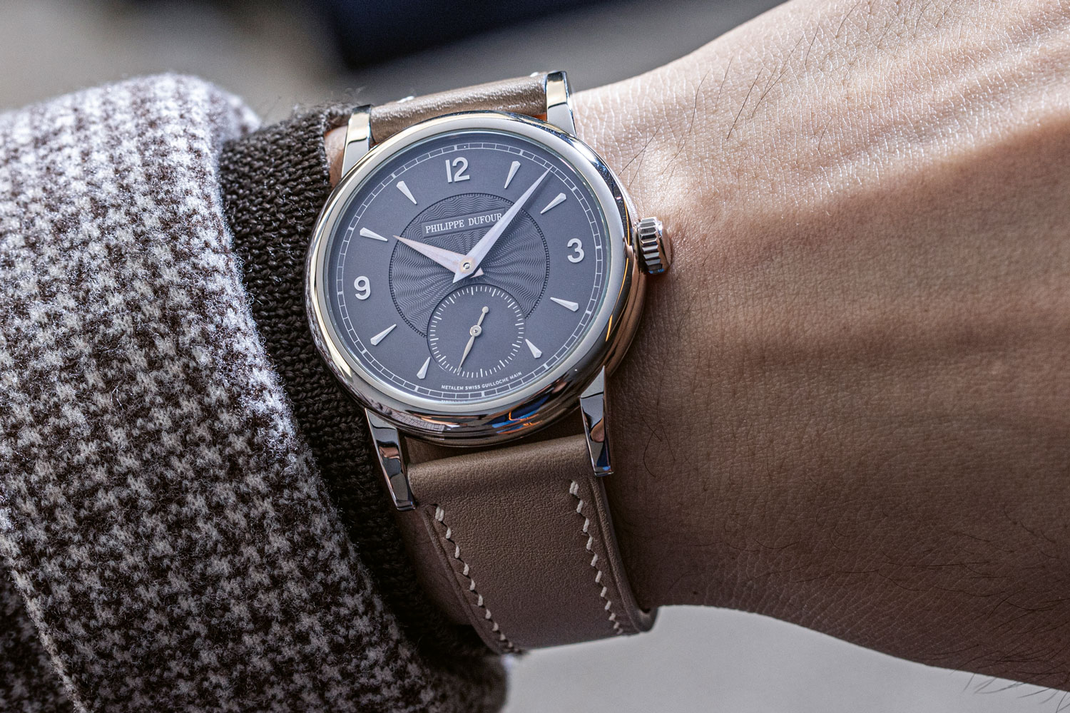 The Simplicity with a grey dial(Image :The Hour Glass)