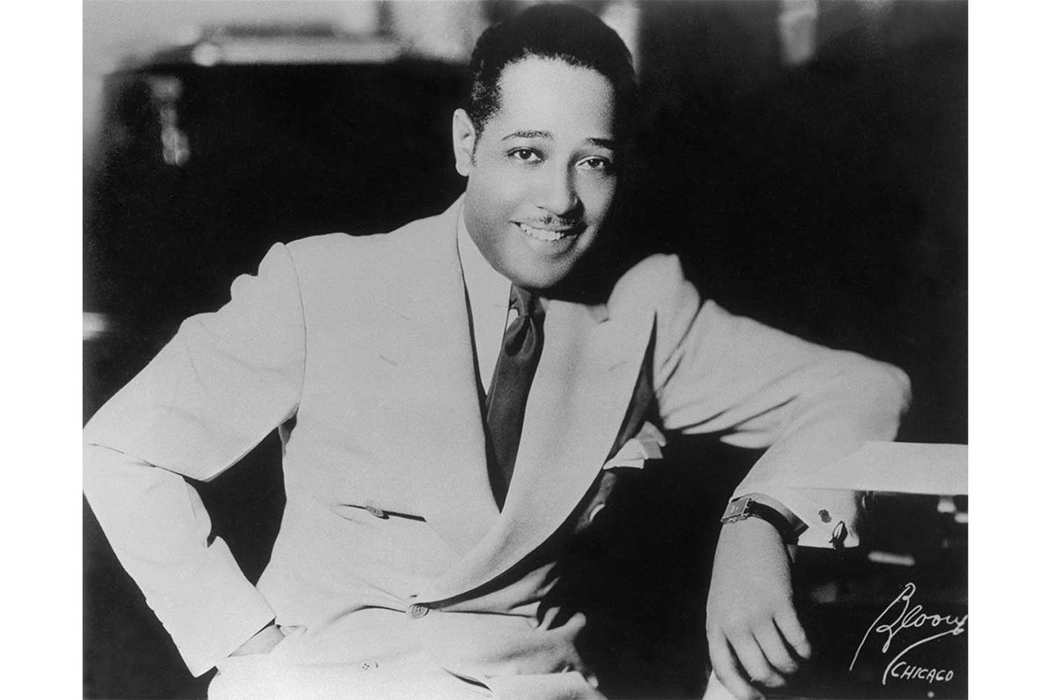Duke Ellington wearing a Tank à Guichets watch circa 1930