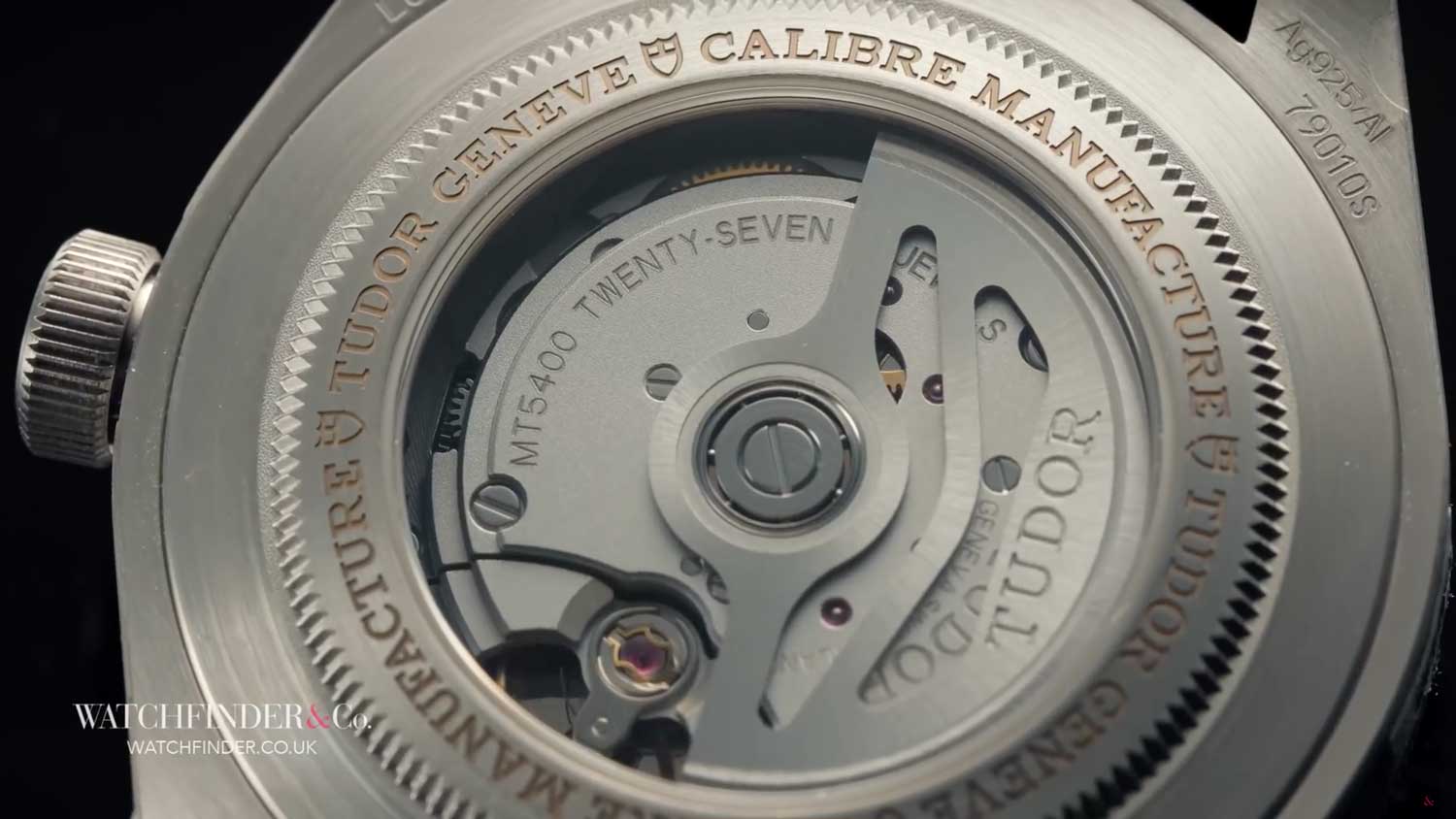 The watch is powered by a new calibre, the MT5400, visible through the open display caseback.