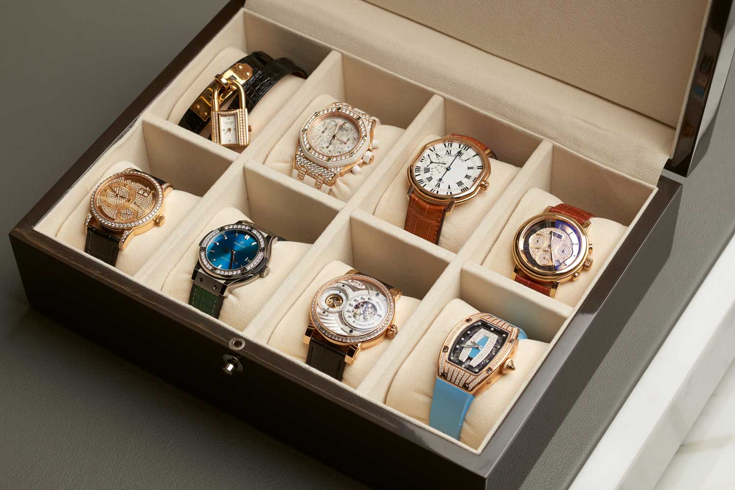 With over 30 watches in her collection, Hind chooses her timepieces carefully, with each having its own unique personality and story.