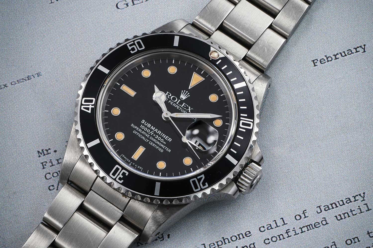 The ref. 168000 was produced for a matter of months in 1988 before the introduction of reference 16610 (image: Phillips)