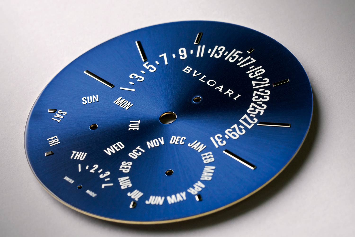 Legibility and a distinct visual identity are key considerations in the design of the dial