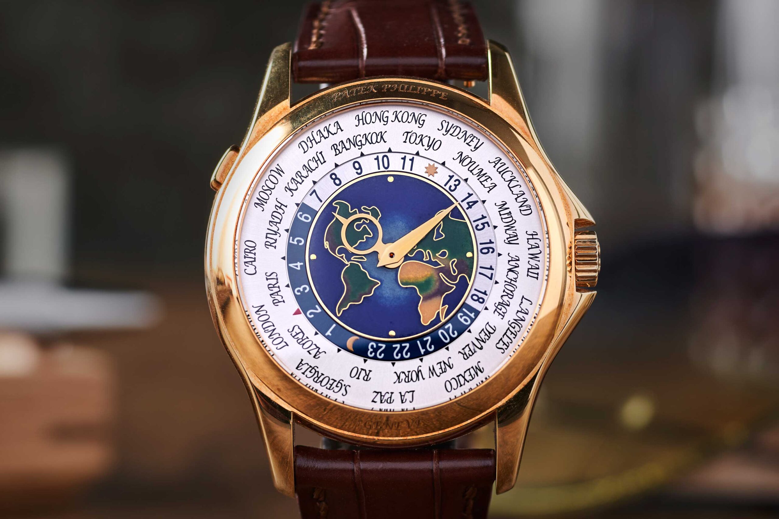 Wei Koh’s Patek Philippe reference 5131 cloisonné enamel World Time watch (©Revolution)