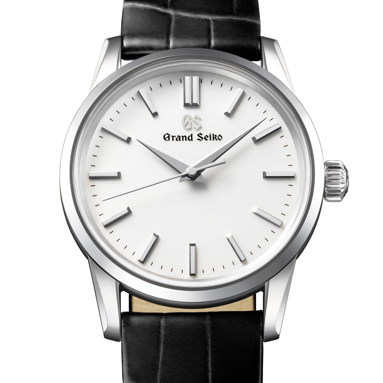 The SBGX347 has a clean, noble look, with a white dial evoking moonlight