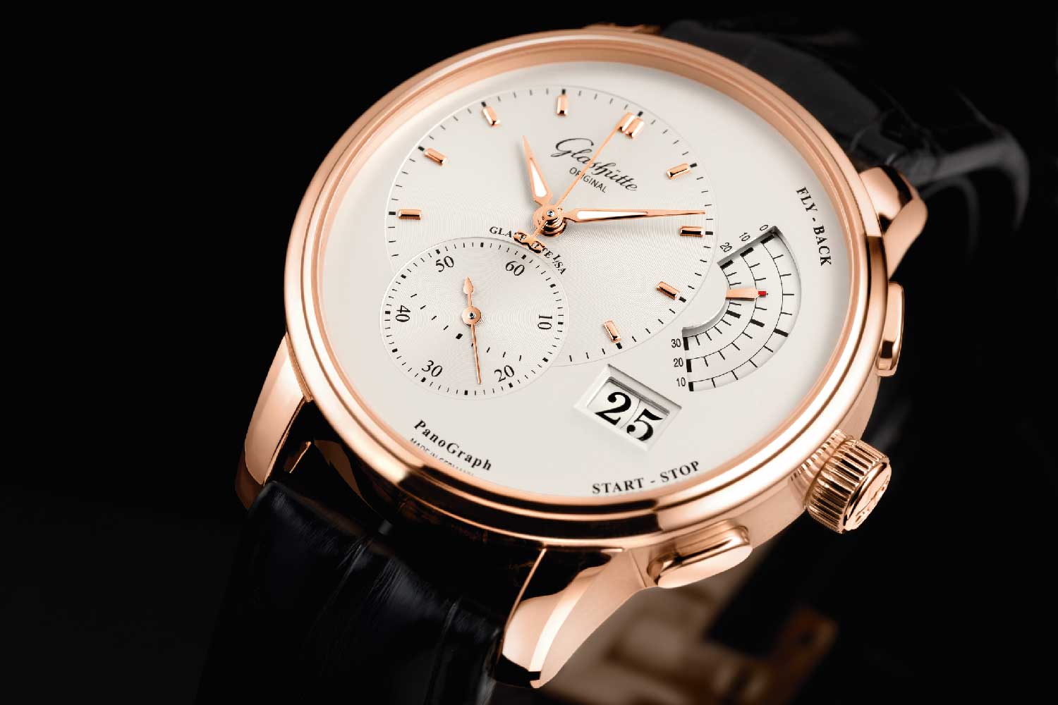 PanoGraph featuring 30-minute flyback chronograph counter