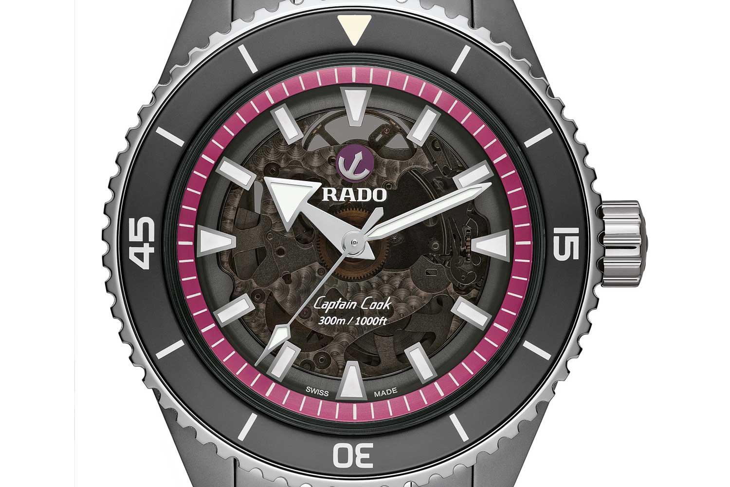 Rado Captain Cook High-Tech Ceramic Pink Dial Project, R32128102