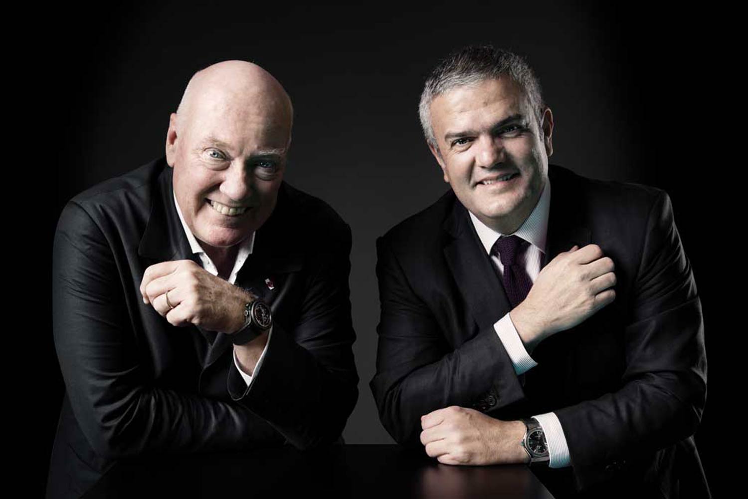 (From left) The charismatic Jean-Claude Biver and Ricardo Guadalupe, CEO of Hublot.