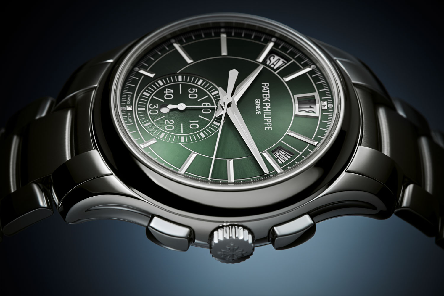 Reference 5905/1A-001 Self-winding Flyback Chronograph with Annual Calendar in stainless steel