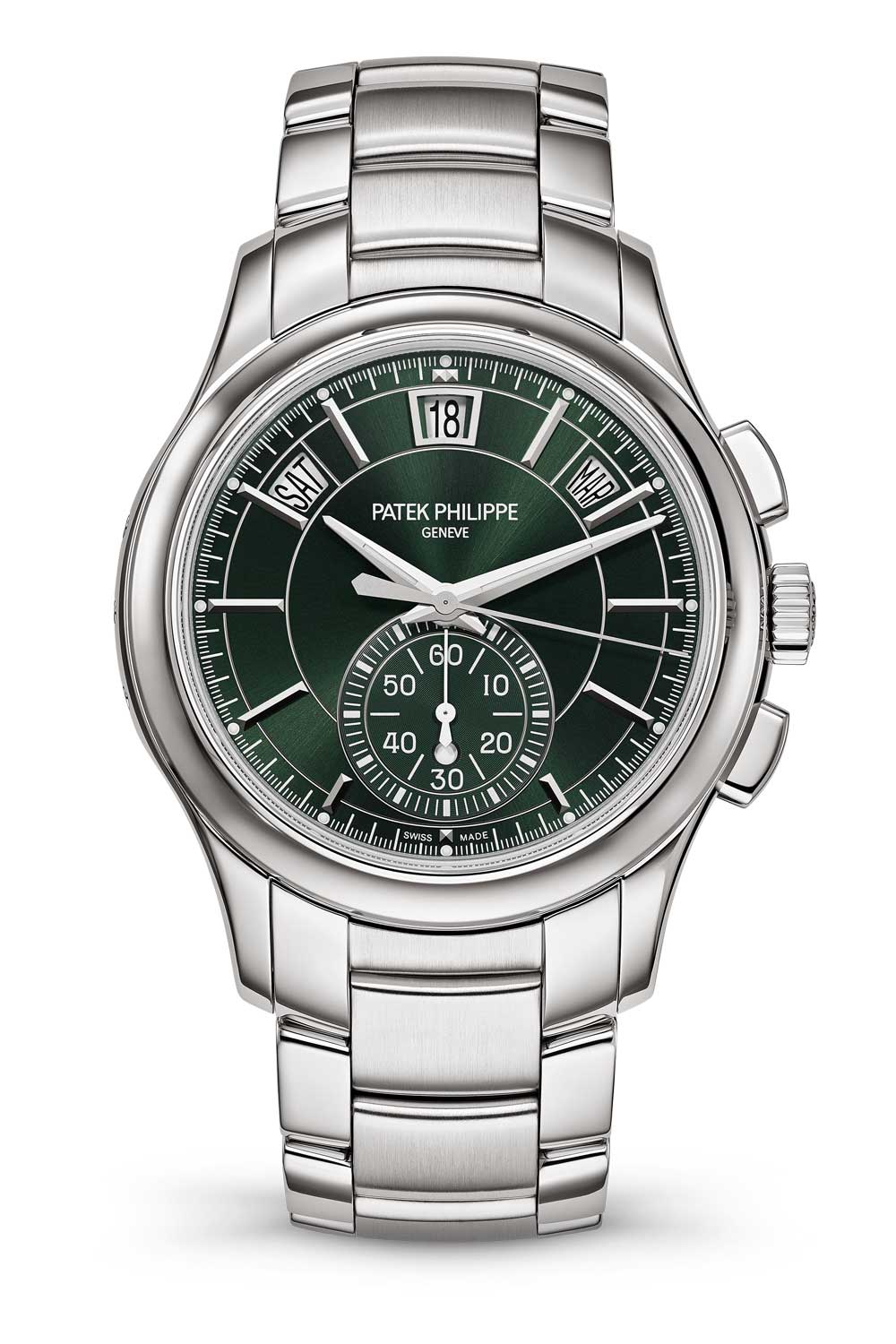 Reference 5905/1A-001 Self-winding Flyback Chronograph with Annual Calendar in stainless steel