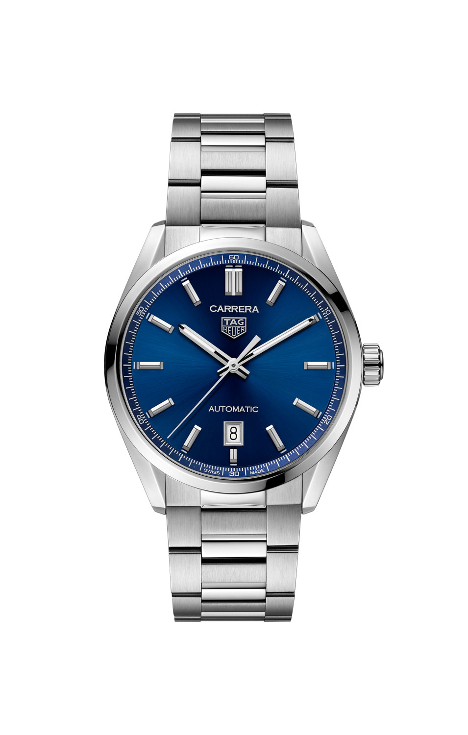 Carrera Day Date 39mm with a blue sunray-brushed dial (ref. WBN2112.BA0639)