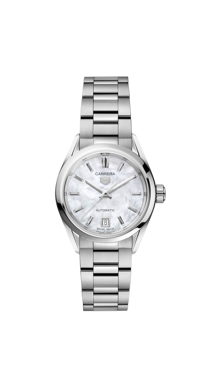 Carrera Date 29mm with a white mother-of-pearl dial (ref. WBN2410.BA0621)