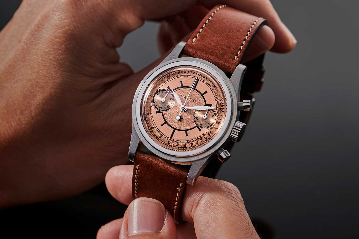 The Baltic Bicompax Pulso for Revolution & The Rake is a limited edition of 250 pieces (© Revolution)
