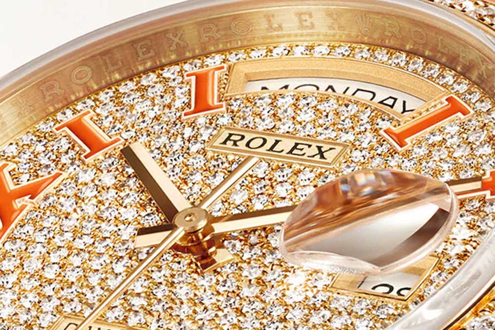 Best Jewelry Watch: Rolex Day-Date 36 Ref. 128158 RBR