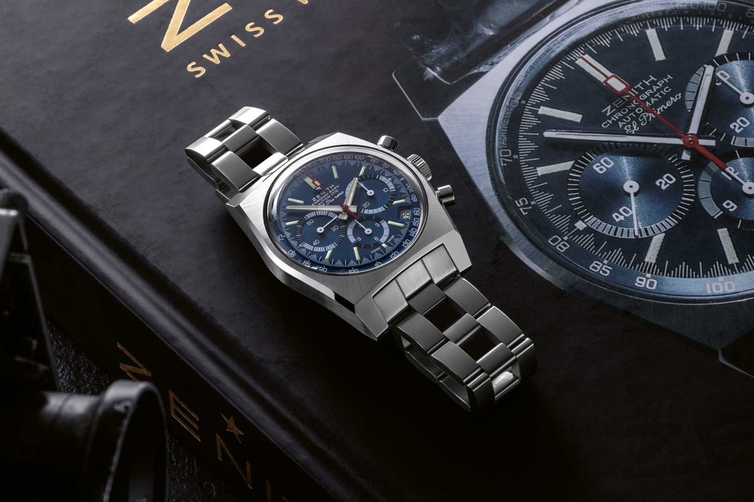 Available in a limited edition of 100 pieces, the 2020 Zenith × Revolution Chronomaster Revival ref. A3818 “Cover Girl” in stainless steel was the first of our limited editions created with Zenith, inspired by the original 1971 Zenith El Primero ref. A3818 (Image: Revolution©)