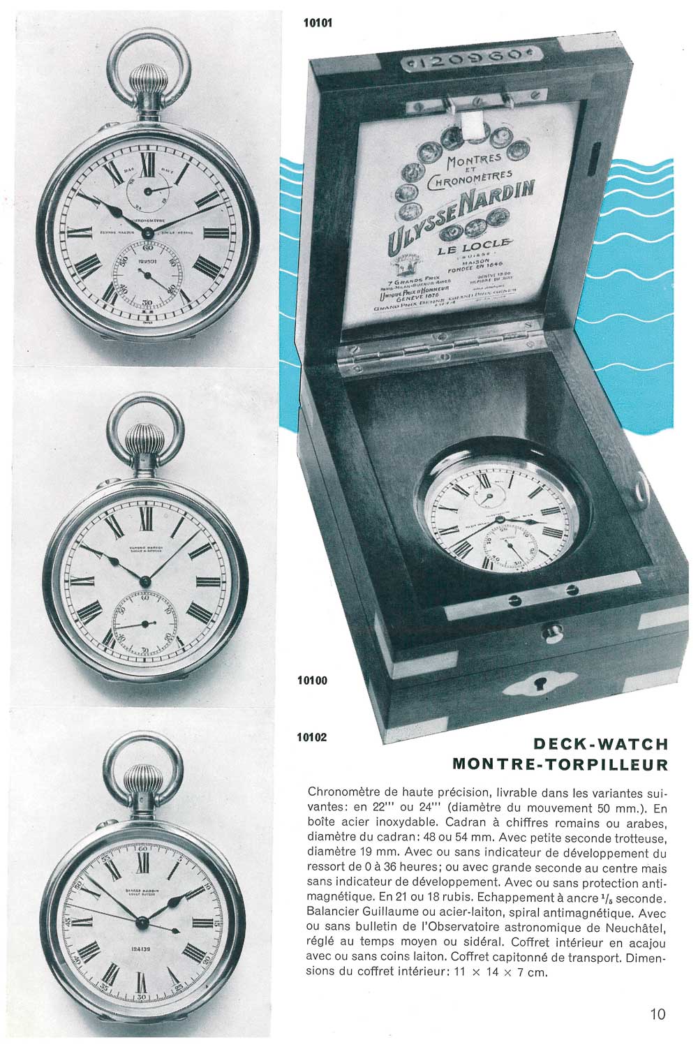 An article about the Ulysse Nardin Deck Chronometer made for “torpedo boats”