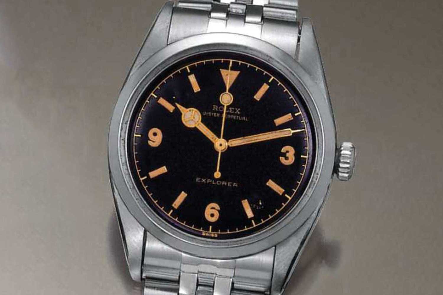 The Rolex Explorer Ref. 6350 with “pencil” hands was chronometer rated Officially Certified Chronometer (OCC)