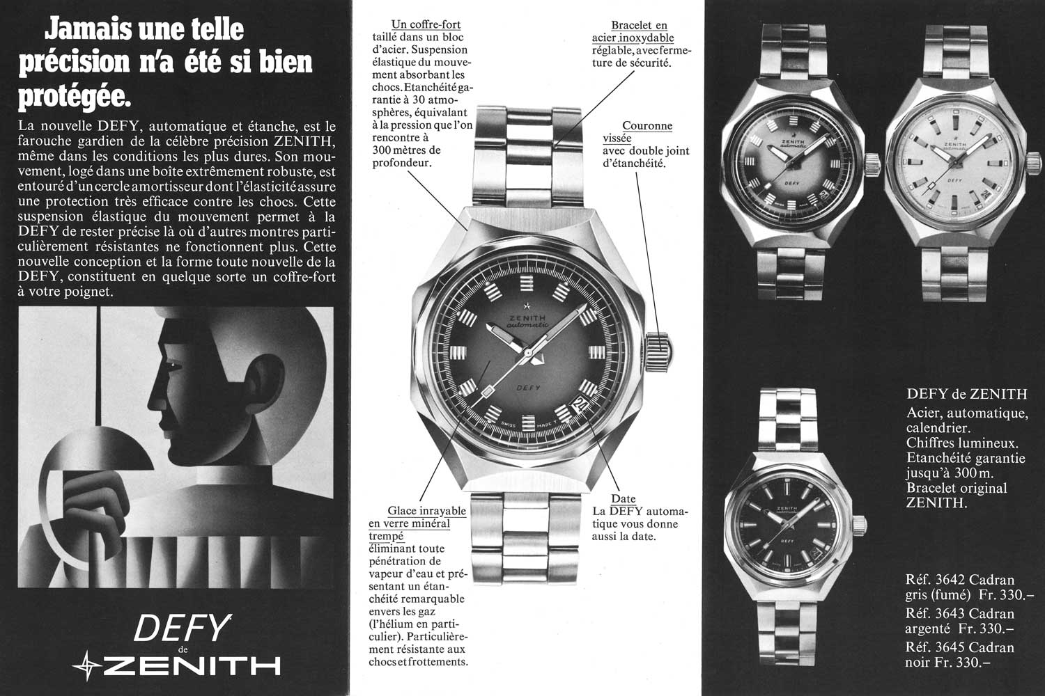 Zenith Defy Time-Safe 1969-1970 Brochure (Front)