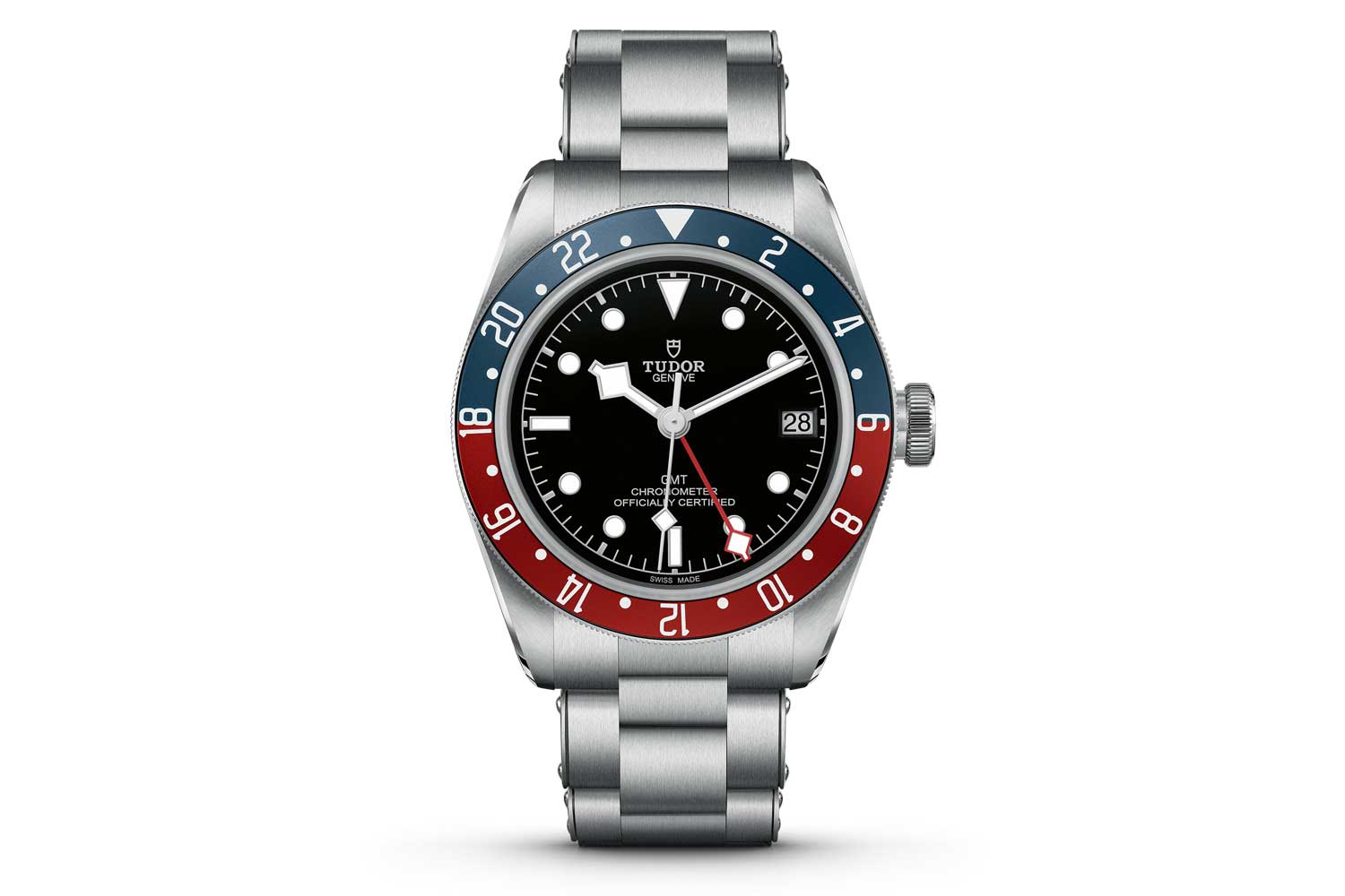 Tudor’s Black Bay GMT was launched in 2018 with the Rolex GMT- Master II — both watches featured the iconic bi-colored “Pepsi” bezel, albeit in different materials
