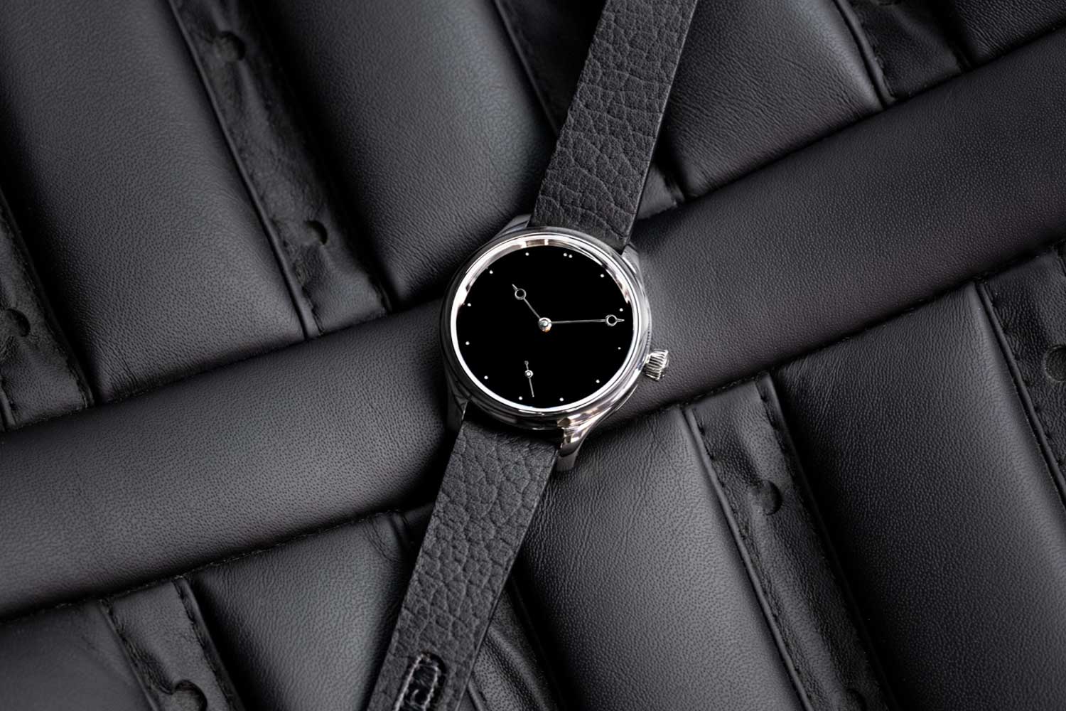 H. Moser & Cie x The Armoury Endeavour Small Seconds Total Eclipse in steel