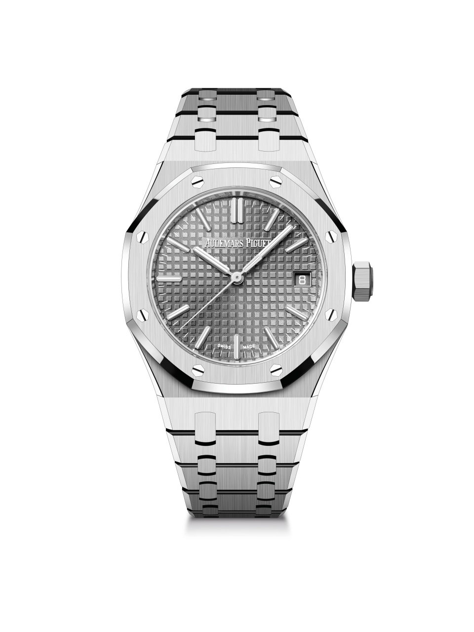 Royal Oak Selfwinding / 37mm; stainless steel case and bezel with grey dial (15550ST.OO.1356ST.03)