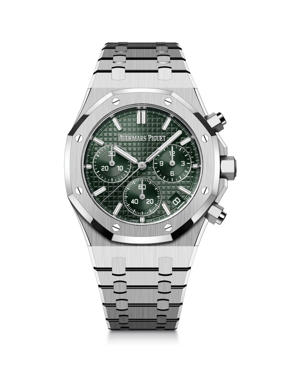 Royal Oak Selfwinding Chronograph / 41mm; stainless steel case with khaki green dial (26240ST.OO.1320ST.04)