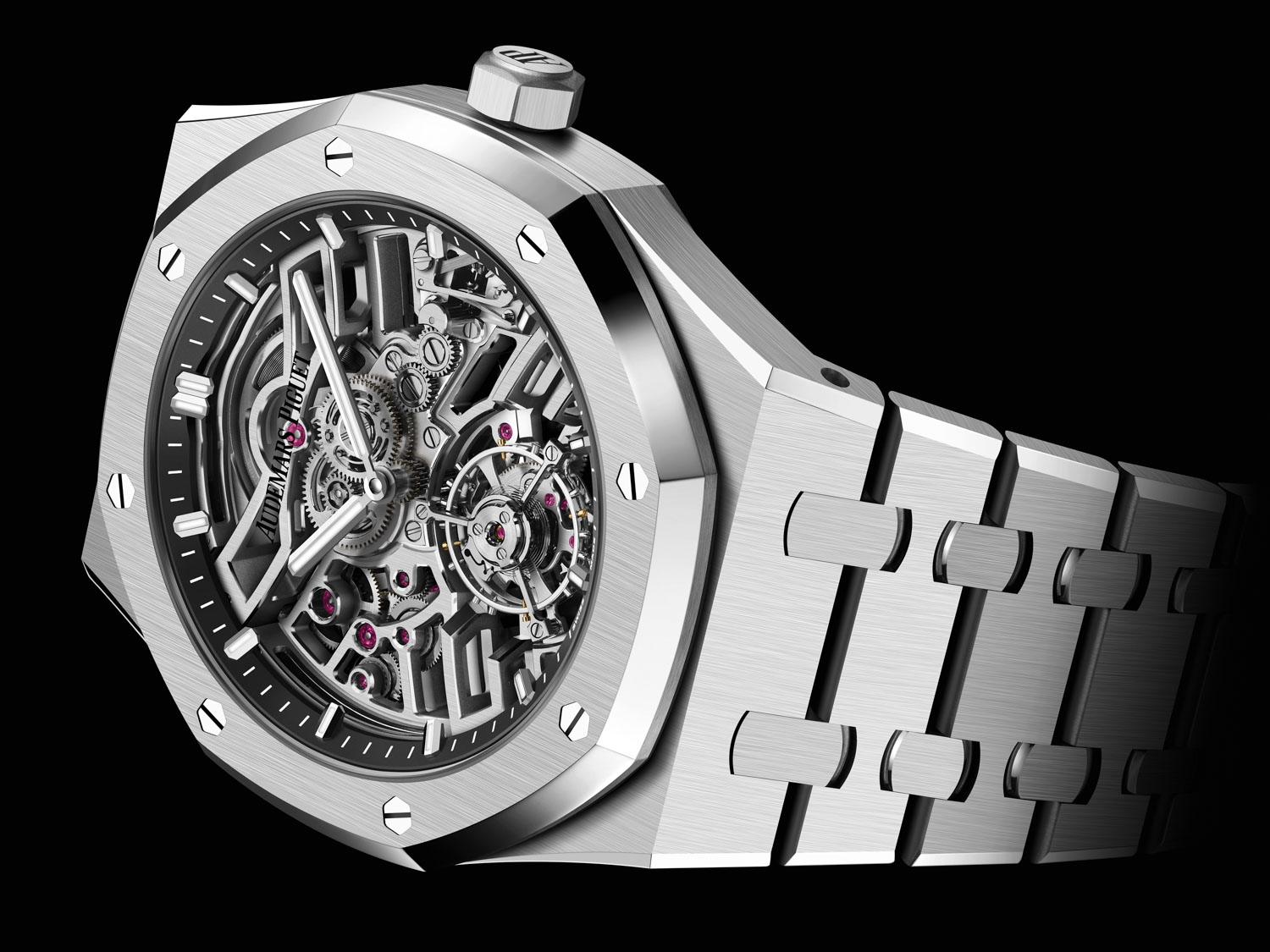 The first of its kind, the Royal Oak Selfwinding Flying Tourbillon Openworked / 41mm; Ref: 26735ST.OO.1320ST.01