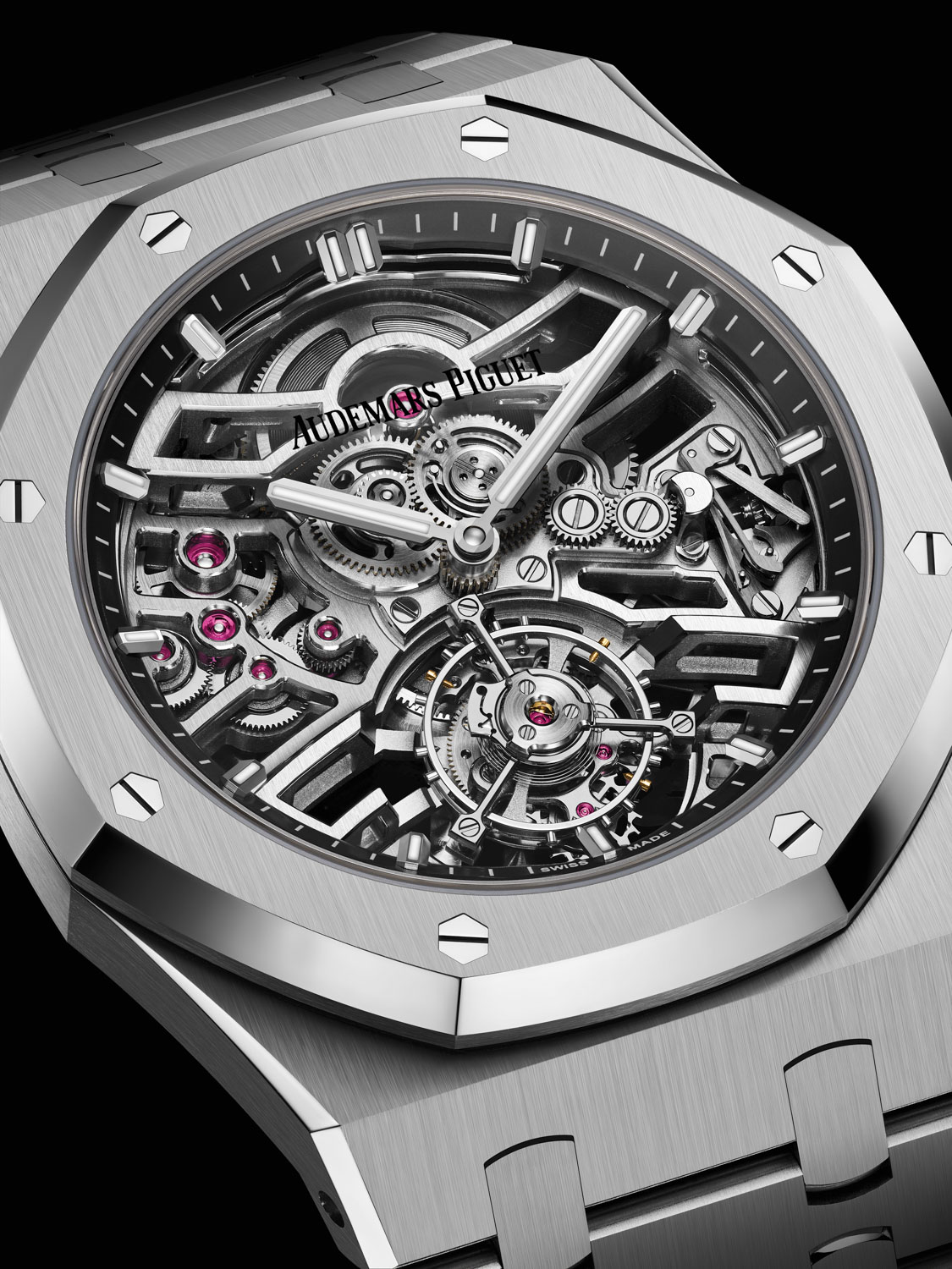 The first of its kind, the Royal Oak Selfwinding Flying Tourbillon Openworked / 41mm; Ref: 26735ST.OO.1320ST.01
