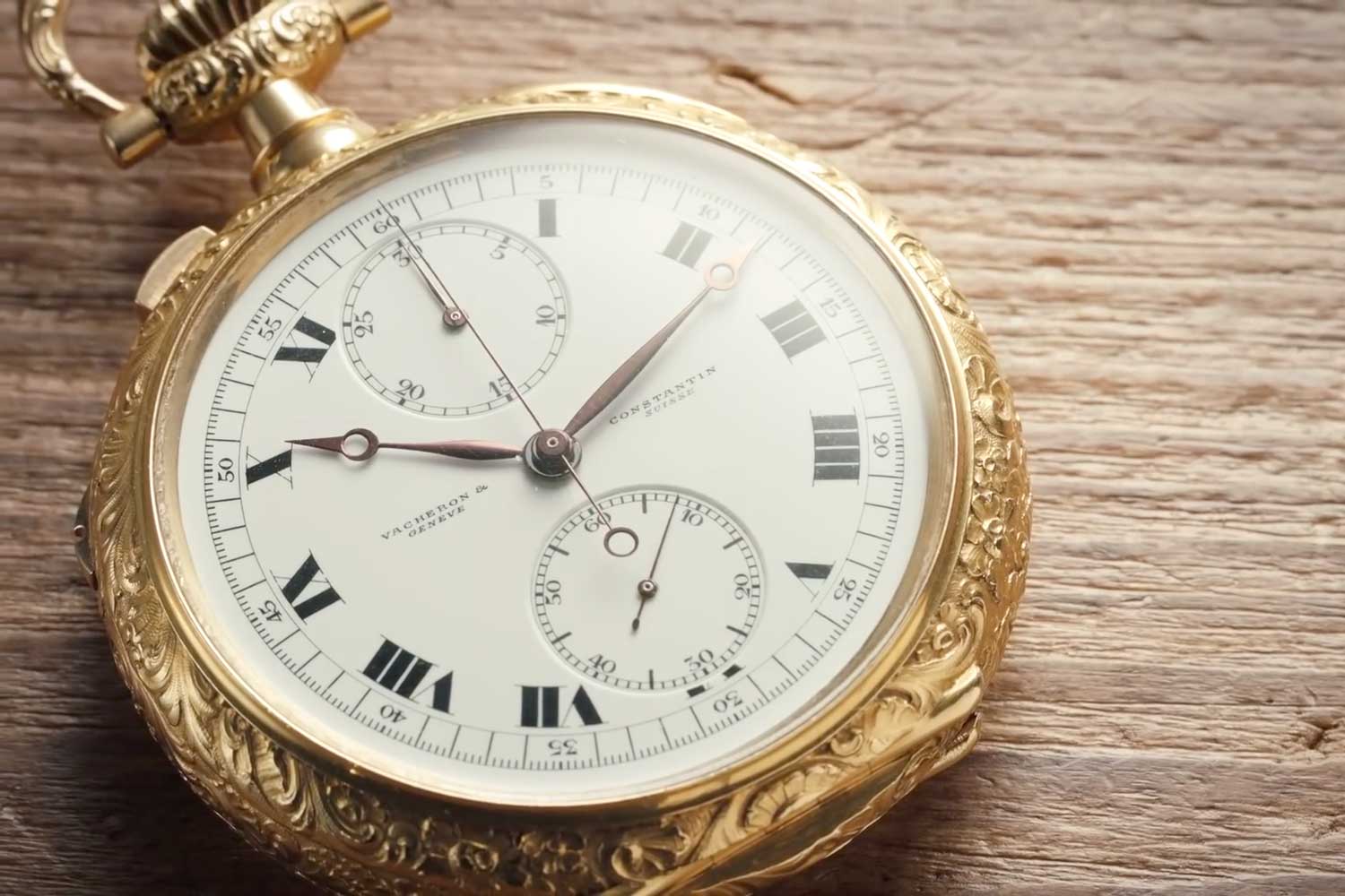 Pocket watches presented a fantastic opportunity to show off. The bigger the better! Pictured here is the Vacheron Constantin James Ward Packard Pocket Watch