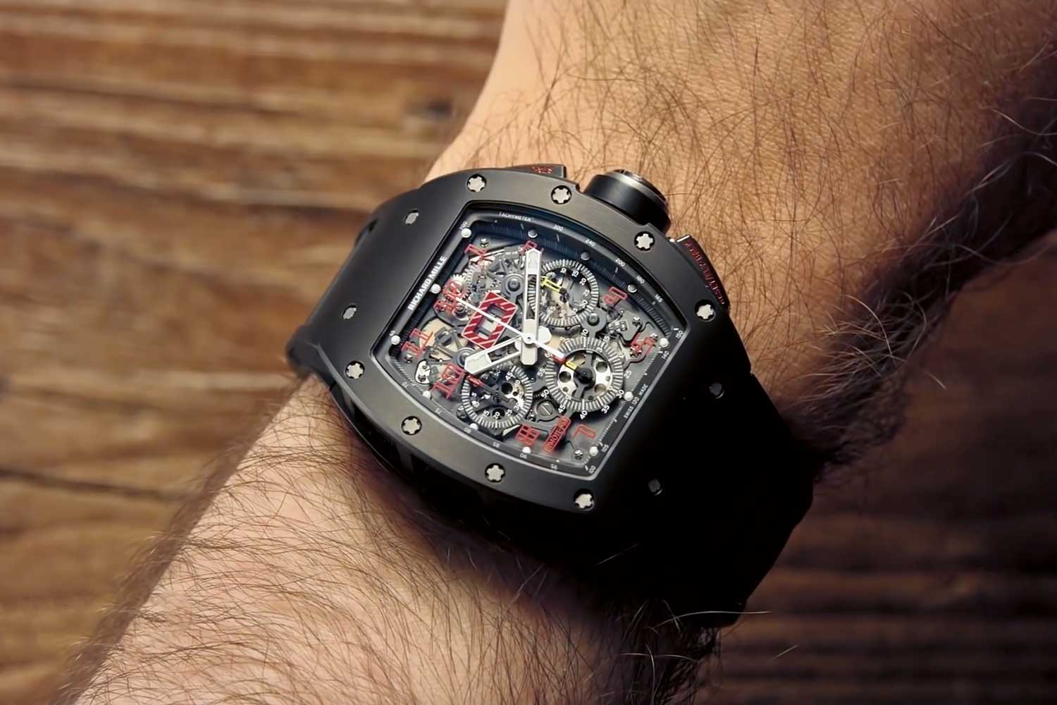 The journey has come full circle, with wristwatches now offering the pocket watch lifestyle. Pictured here is the Richard Mille Felipe Massa RM 011