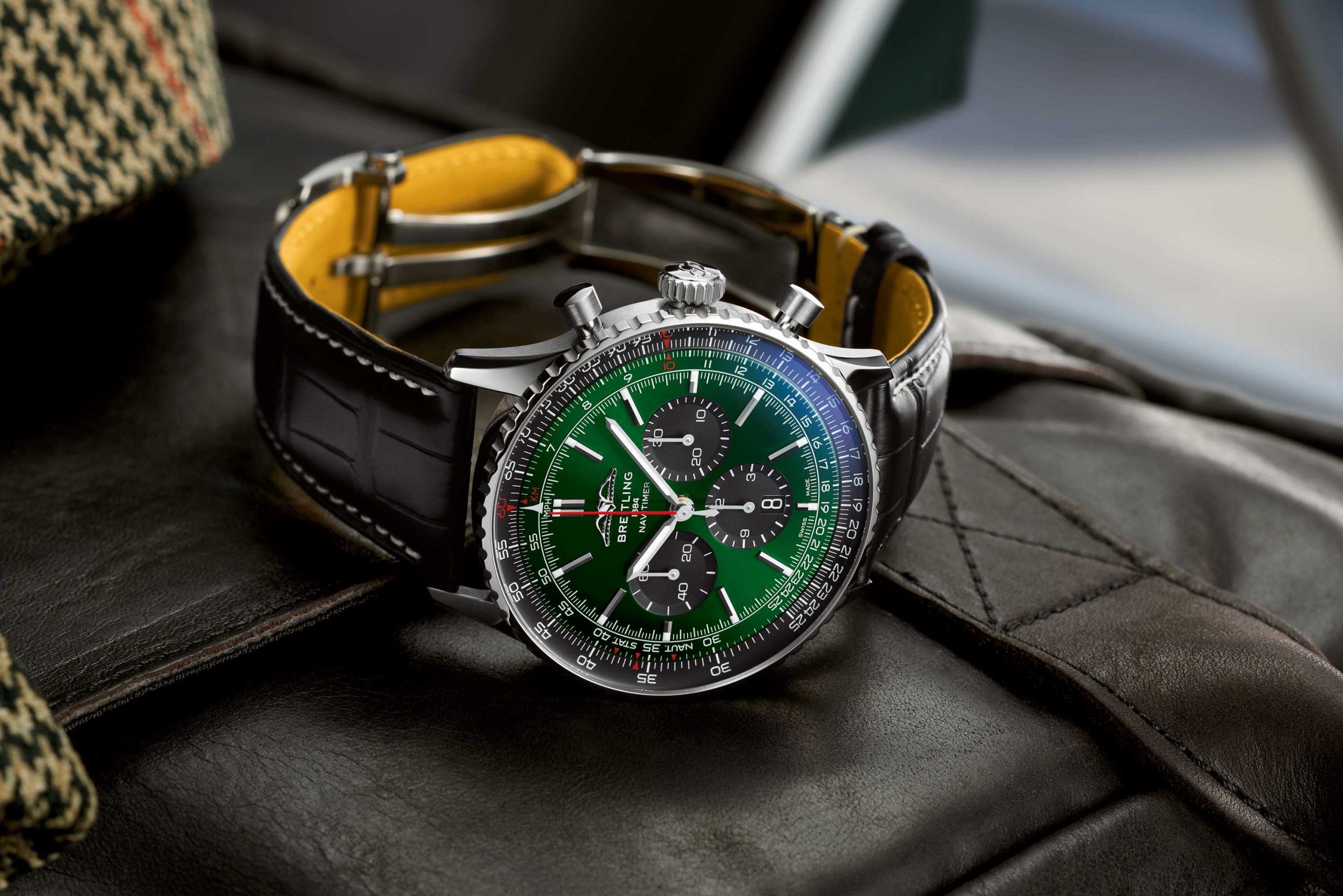 New Navitimer B01 Chronograph in 46mm with a deep green dial