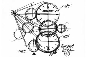 Buonamassa decided on a regulator-style dial design, with the motion work positioned not on the same axis