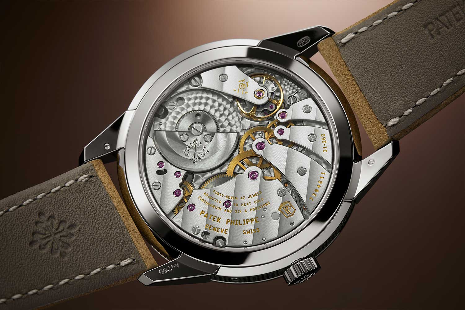 The all new self-winding caliber 31-260 PS QA LU FUS 24H, which for the first time brings together the Annual Calendar and Travel Time complications