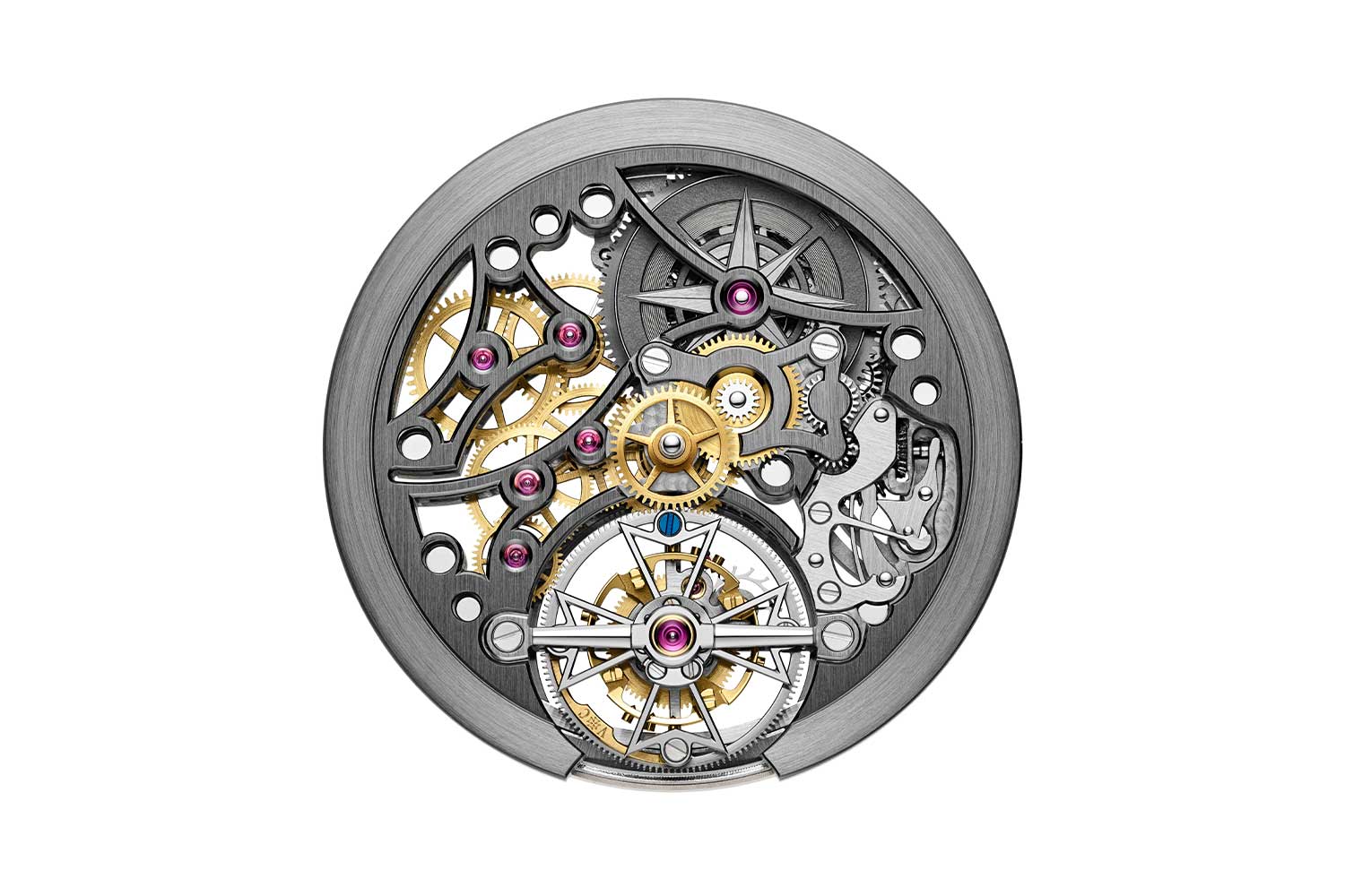 The Caliber 2160 SQ from the dial side