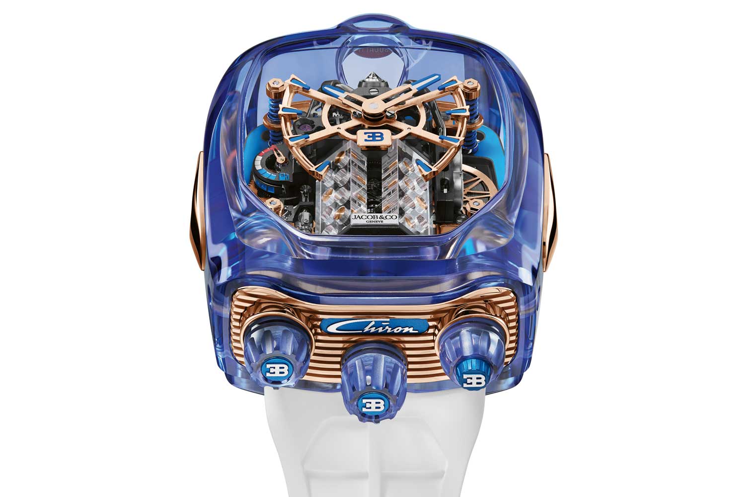 The stunning Bugatti Chiron Blue Sapphire Crystal