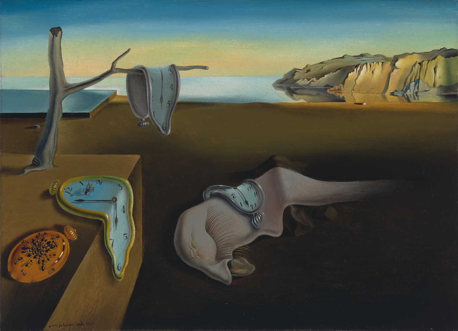 The Persistence of Memory by Salvador Dali, 1931 (image MoMA)