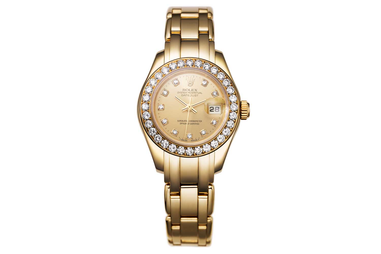 In 1992, the Lady-Datejust evolved even more, with the introduction of the Pearlmaster