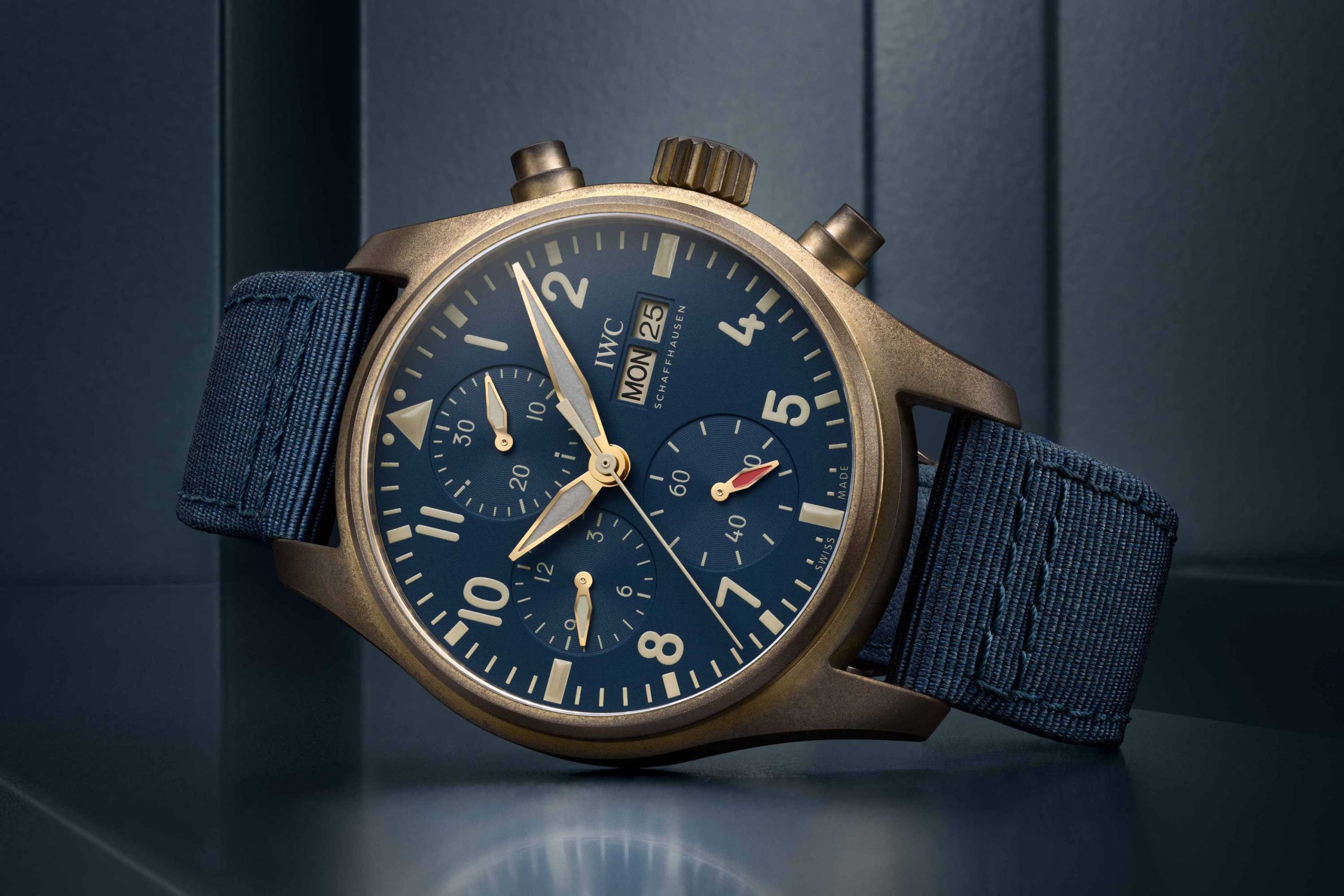 IWC Pilot's Watch Chronograph 41 in Bronze and Blue