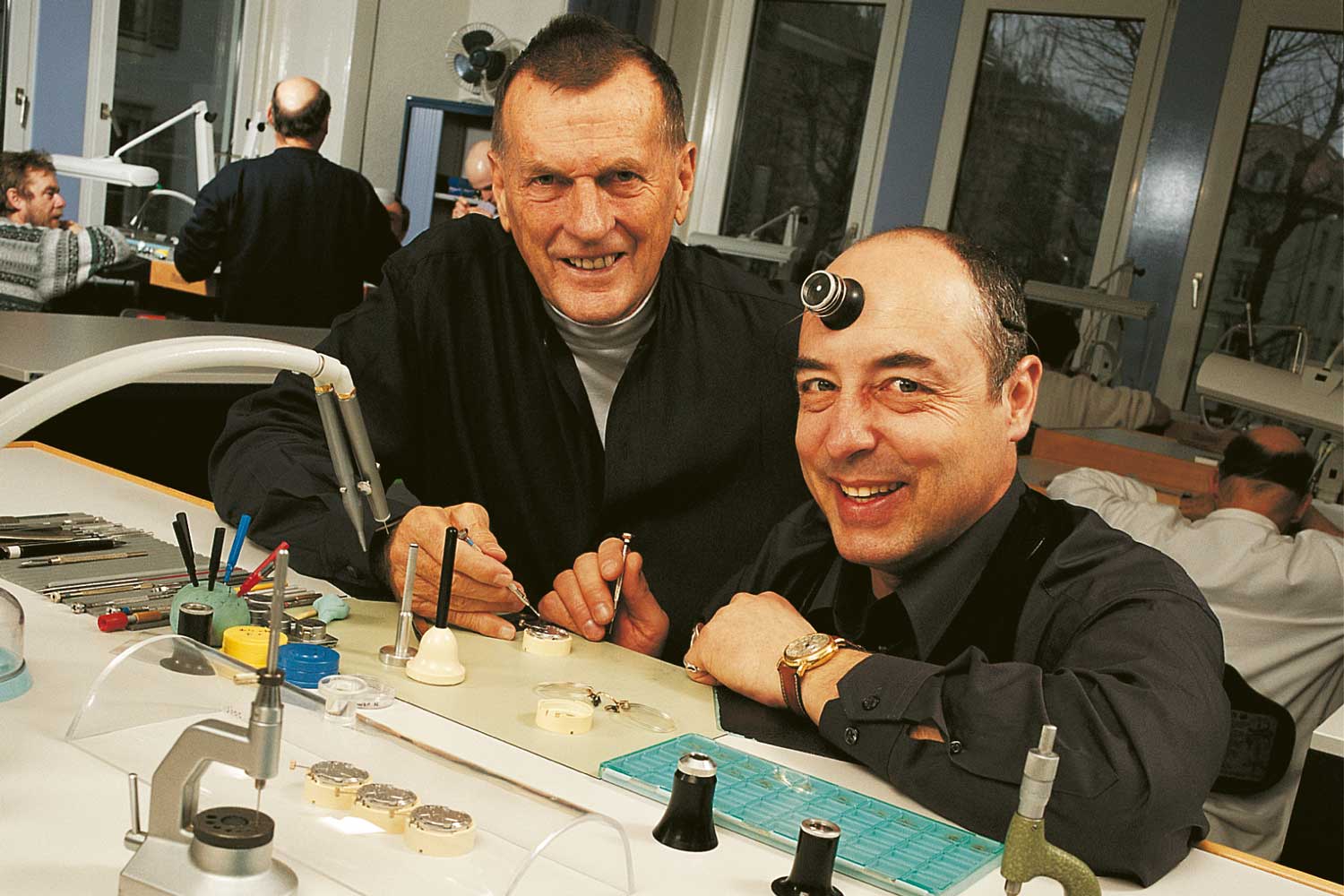 From left: Rolf Schnyder and Dr. Ludwig Oechslin