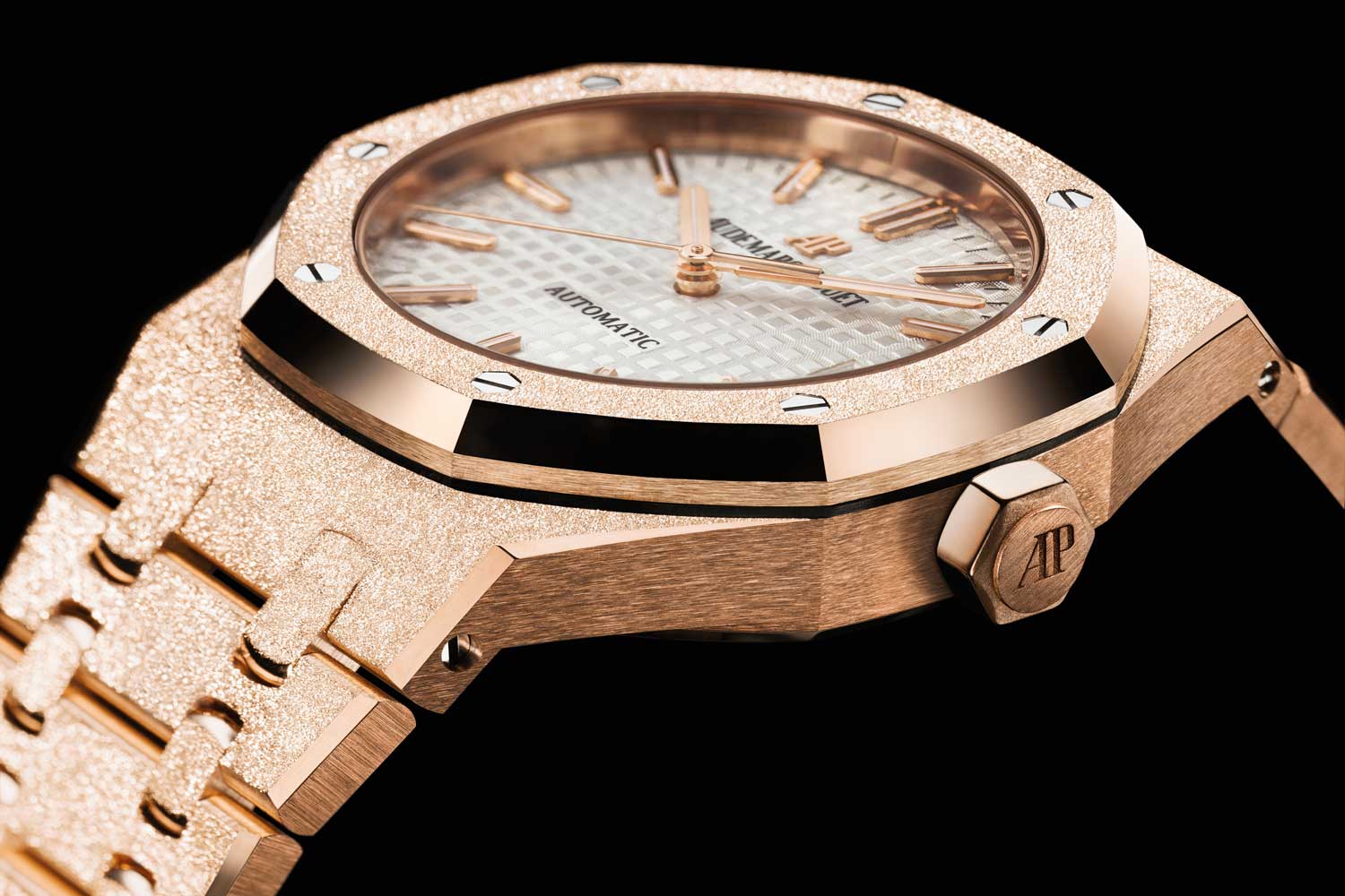 The first Carolina Bucci Royal Oak Frosted Gold in 37 mm, ref. 15454OR, 2016