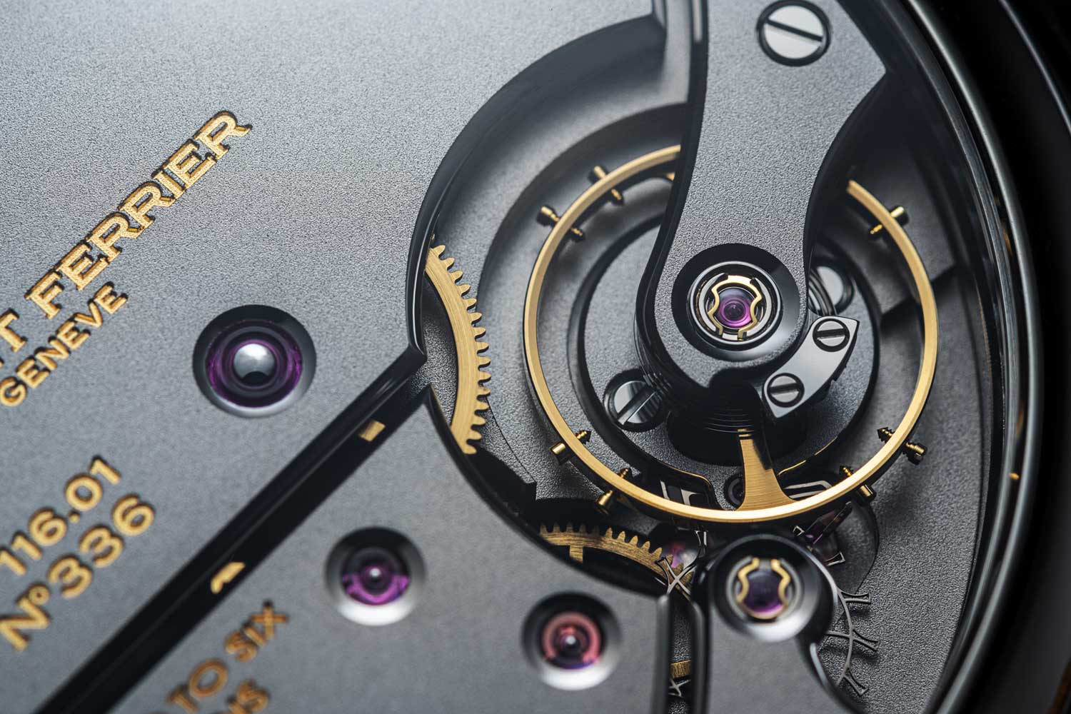 A closer look at the finishing. Note the skeletonized escapement fabricated using LIGA