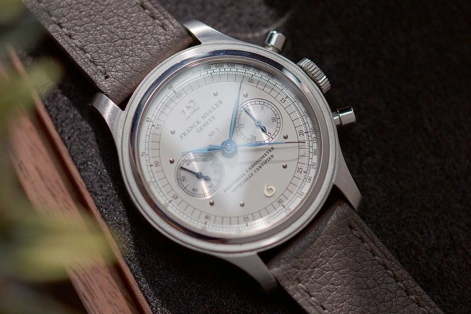 An early production Franck Muller Chronograph in a round case (Image: A Collected Man)