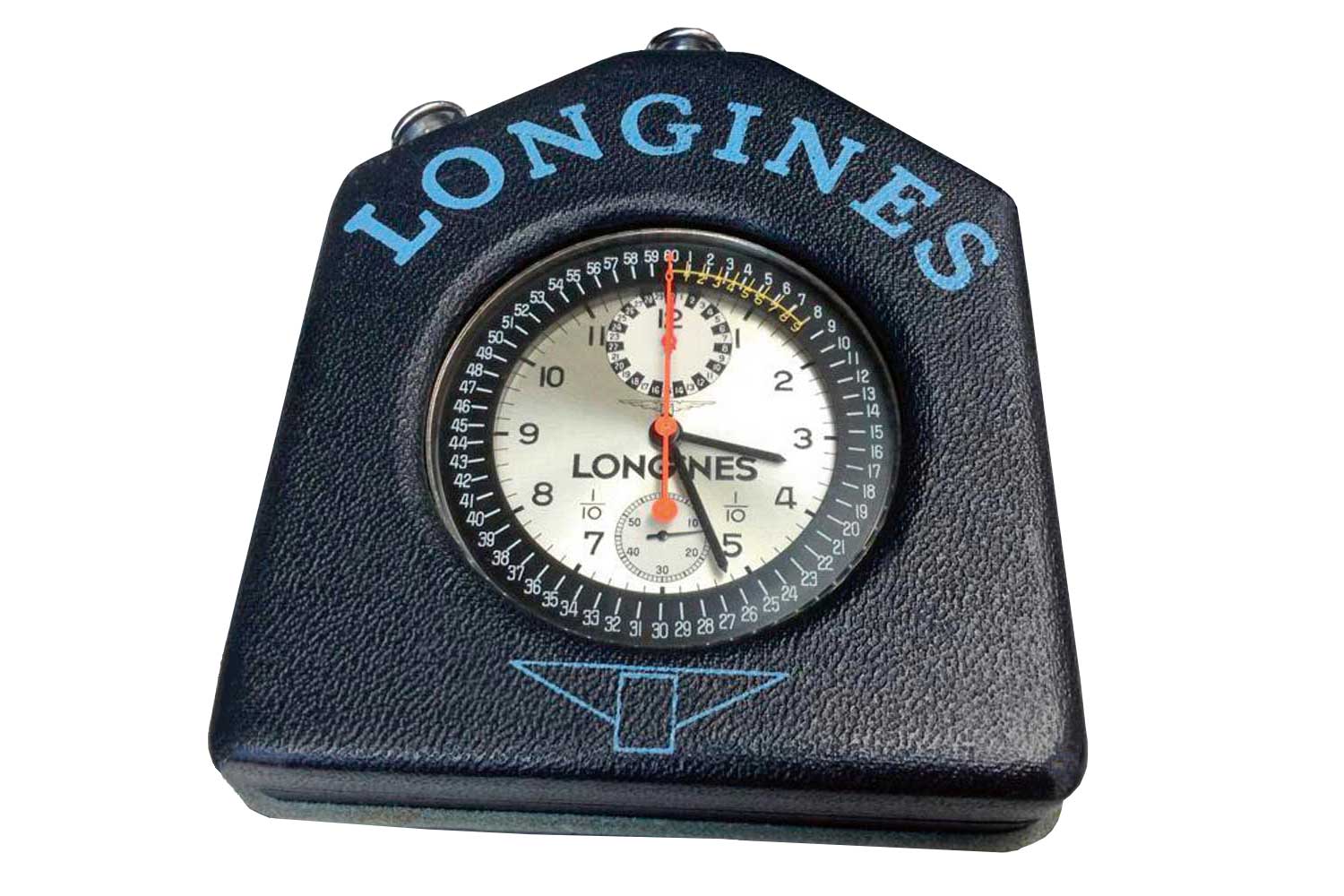1914: Stopwatch with 5 HZ high- frequency movement and split-second hand (Caliber 19.73N)