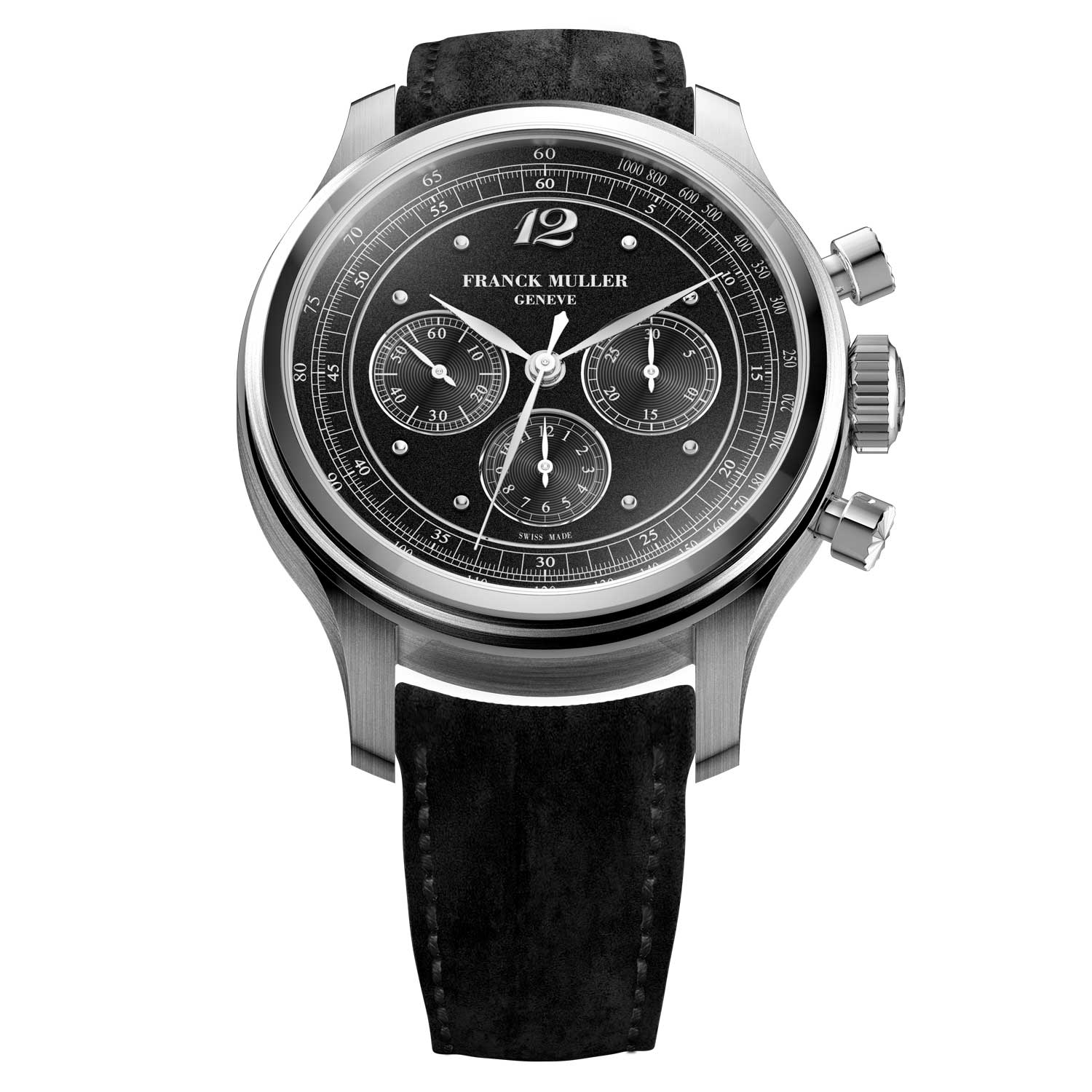 Franck Muller 30th Anniversary Limited Edition Tri-Compax Chronograph, Ref END 39 CC 3 Black Grail Watch BR